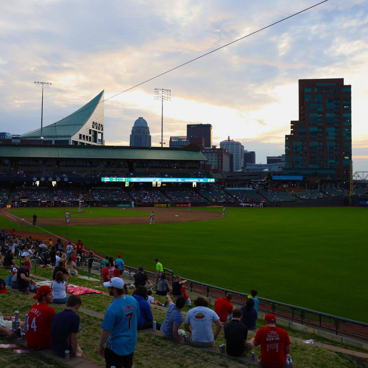 Louisville skyline at Slugger Field - March 28.JPG